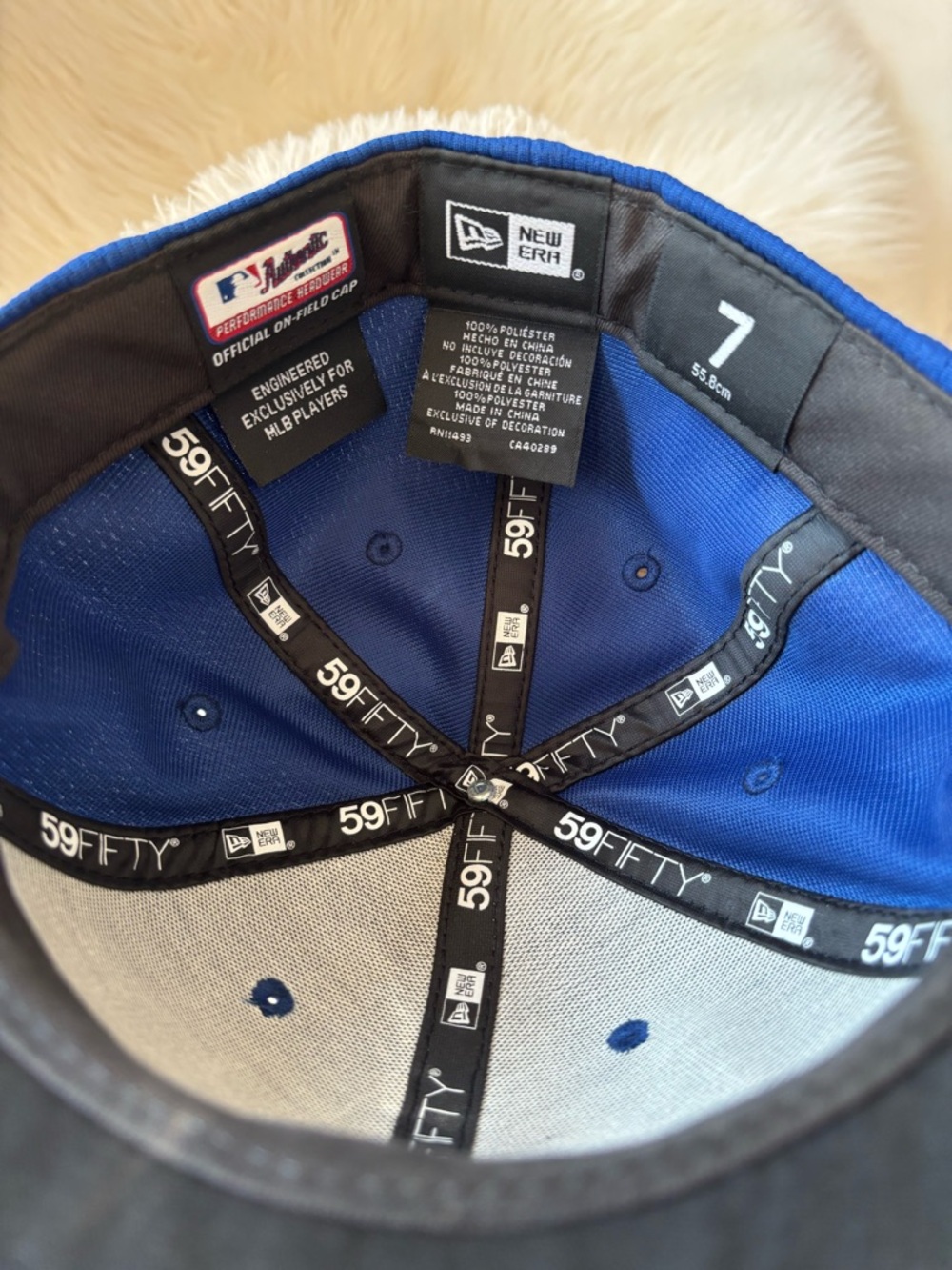 New Era Royal Blue Toronto Jays 59FIFTY Fitted Cap MLB - Picture 9 of 9